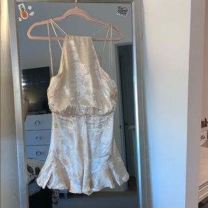 Topshop Gold Satin Romper US 4 Brand New
